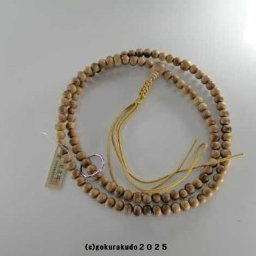 数珠 曹洞宗 総白檀 尺2（銀環入り）の画像