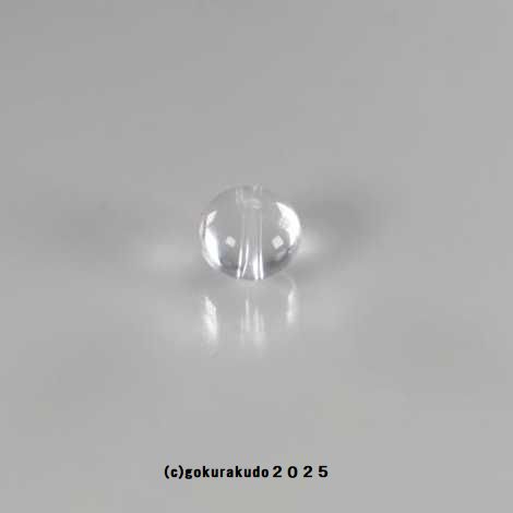 透明水晶の主玉（直径10×8mm、みかん玉） 1個当たりの画像