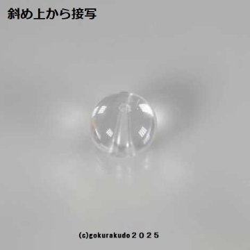 透明水晶の主玉（直径10×8mm、みかん玉） 1個当たりの画像