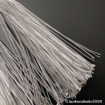 数珠 女性用 総ブラックオニキス 正絹花かがり房の画像