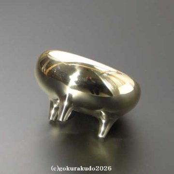 線香立・香炉／鉄鉢香炉（磨き）4.5寸 [京都製]の画像