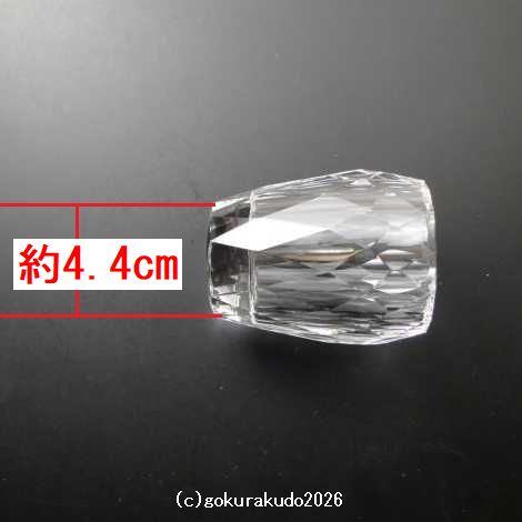 クリスタルガラス具足セットの花立、のみ の画像