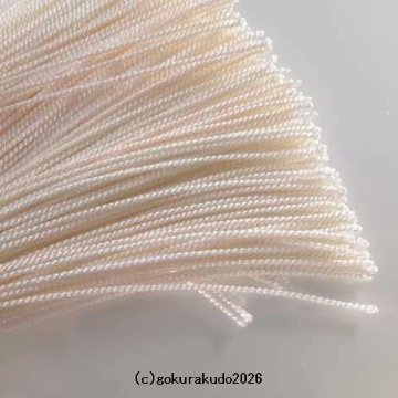正絹頭付き房　水晶3個ずつ通した軸付き（ピンク/白）の画像