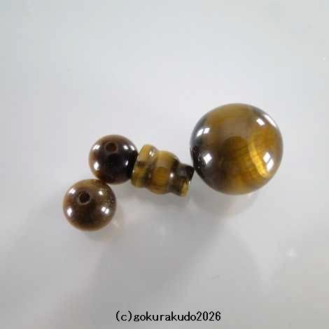 虎目石の（親・２天・ぼさ）22玉用部品セットの画像