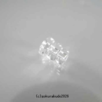 透明水晶の大型のボサ（親玉14mm～16mm用）のみ一個の画像