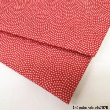 金封袱紗（ふくさ）[一越、鮫小紋] エンジ色の画像