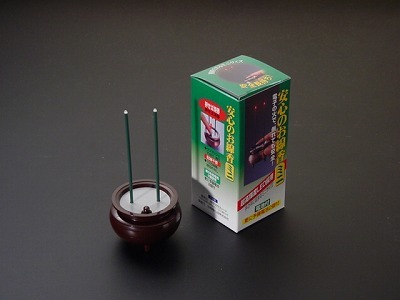 安心のお線香 ミニ （台座茶色）の画像