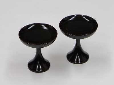 高坏(たかつき、高月)　木製　溜塗3寸の画像