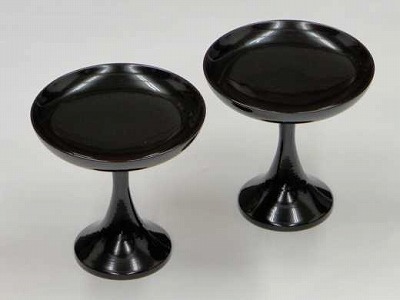 高坏(たかつき、高月)　木製　溜塗　4寸の画像