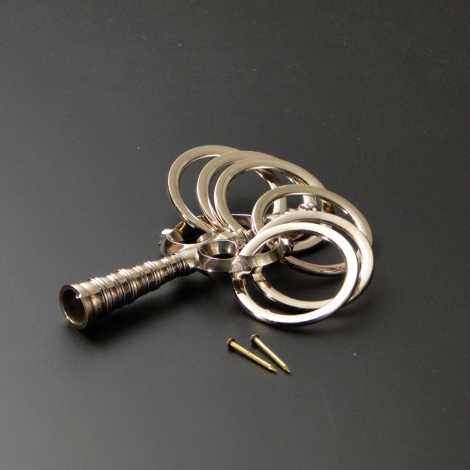 錫杖 焼六環 （大）の柄無し（金属部分のみ）の画像