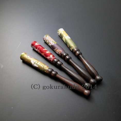 りん棒/飛鳥輪棒（大） 黒檀柄 sの画像