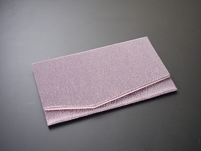 ちりめん金封ふくさ (33．抑えたラベンダー色)（製造終了）の画像