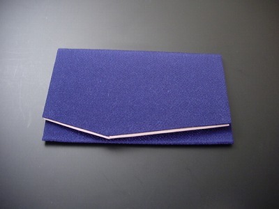 ちりめん金封ふくさ (3．紺色)の画像