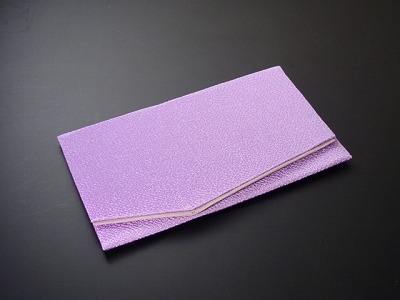 ちりめん金封ふくさ (4．藤色)の画像