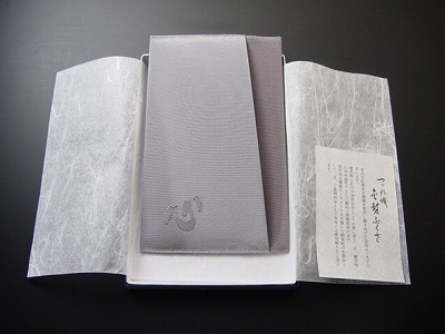 つづれ織り金封入れ (心) グレー系色の画像