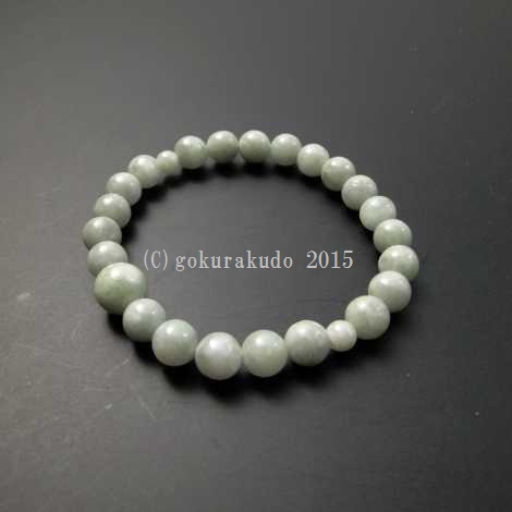 数珠 ブレス ビルマ翡翠（ひすい）8mm玉の画像