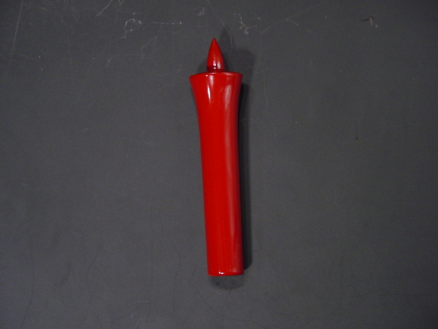 常立て（朱塗の木蝋燭）　4寸（上品）の画像