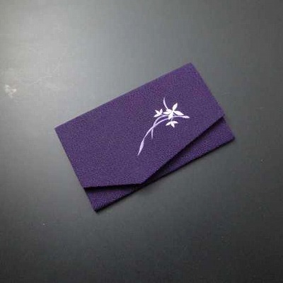 金封ふくさ（S印）　蘭　紫色-H画像