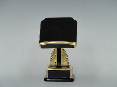 一本足見台（黒塗面金）2.5寸　（過去帳の台） の画像