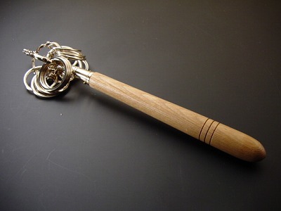 錫杖 焼十二環 白木柄（中）の画像