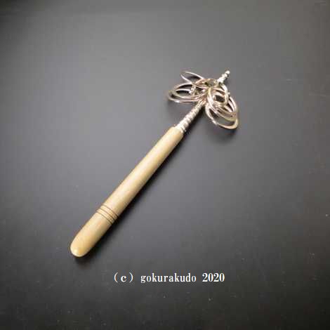 錫杖 焼六環 白木柄（大）の画像