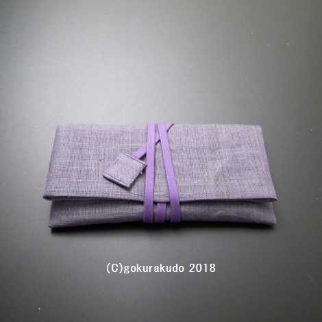 数珠入れ『麻』 紫色-Hの画像