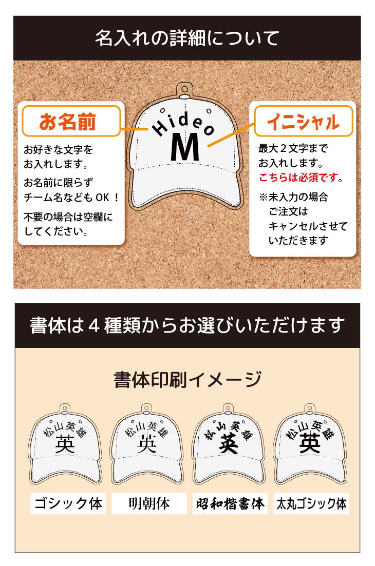 最短即日出荷！ゴルフ　ネームプレート：キャップデザイン 名前入りアクリルキーホルダー ゴルフタグ　バッグタグ　選べる１０色 送料無料の画像