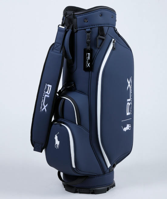 ゴルフ キャディバッグ POLO RALPH LAUREN ポロ ラルフローレン RLX Premium series RLC017NV ネイビー 9型　3.8kg 口枠6分割の画像