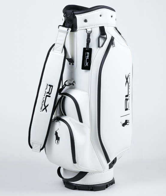 ゴルフ キャディバッグ POLO RALPH LAUREN ポロ ラルフローレン RLX Premium series RLC017WH ホワイト 9型　3.8kg 口枠6分割の画像