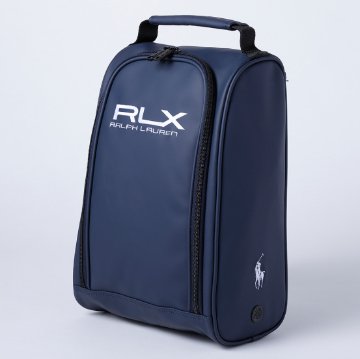 ゴルフ シューズバッグ POLO RALPH LAUREN ポロ ラルフローレン RLX Premium series RLS017NV ネイビー W24×H35×D14cmの画像