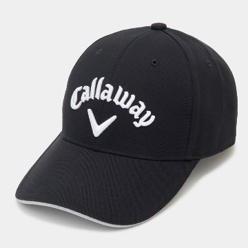 ３営業日出荷！名入れ刺繍 ゴルフキャップ(キャロウェイ Callaway/C25990101/ブラック)選べる定型文字＋お名前１行　還暦・ホールインワン　名前入り　帽子　オウンネーム対応の画像