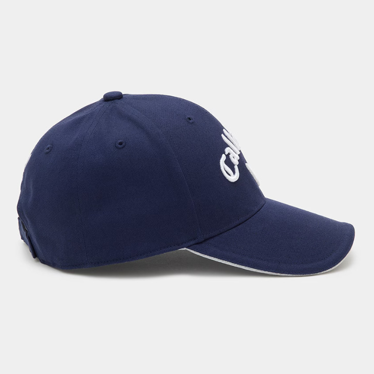 ３営業日出荷！名入れ刺繍 ゴルフキャップ(キャロウェイ Callaway/C25990101/ネイビー)選べる定型文字＋お名前１行　還暦・ホールインワン　名前入り　帽子　オウンネーム対応の画像