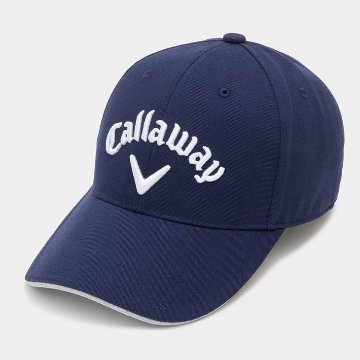 ３営業日出荷！名入れ刺繍 ゴルフキャップ(キャロウェイ Callaway/C25990101/ネイビー)選べる定型文字＋お名前１行　還暦・ホールインワン　名前入り　帽子　オウンネーム対応の画像