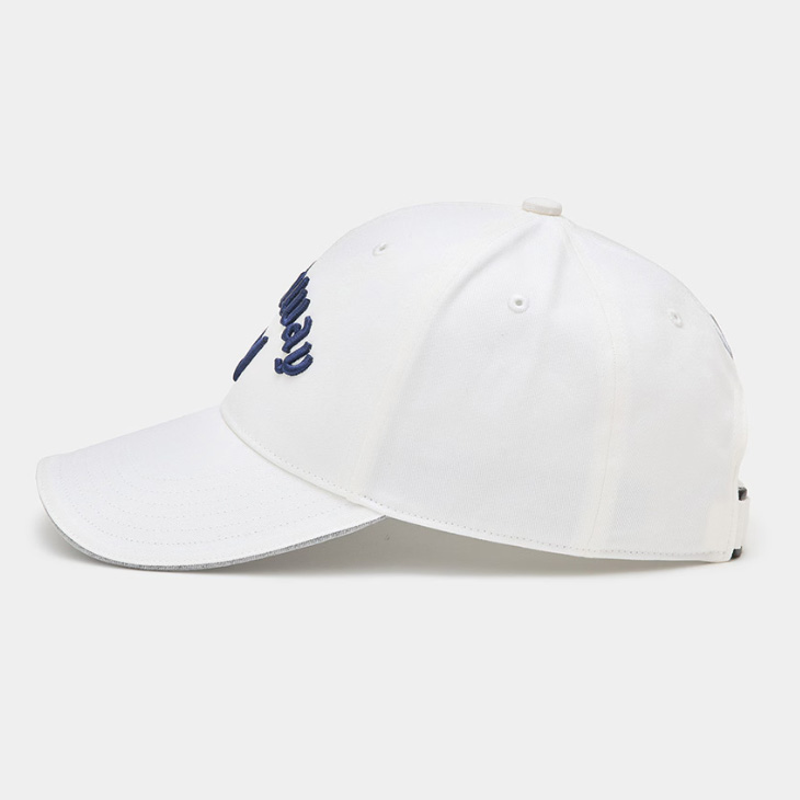 ３営業日出荷！名入れ刺繍 ゴルフキャップ(キャロウェイ Callaway/C25990101/ホワイト)選べる定型文字＋お名前１行　還暦・ホールインワン　名前入り　帽子　オウンネーム対応の画像