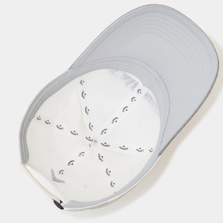 ３営業日出荷！名入れ刺繍 ゴルフキャップ(キャロウェイ Callaway/C25990101/ホワイト)選べる定型文字＋お名前１行　還暦・ホールインワン　名前入り　帽子　オウンネーム対応の画像