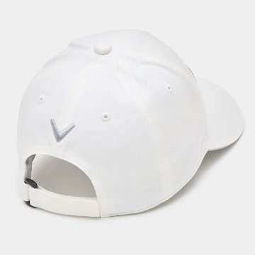 ３営業日出荷！名入れ刺繍 ゴルフキャップ(キャロウェイ Callaway/C25990101/ホワイト)選べる定型文字＋お名前１行　還暦・ホールインワン　名前入り　帽子　オウンネーム対応の画像