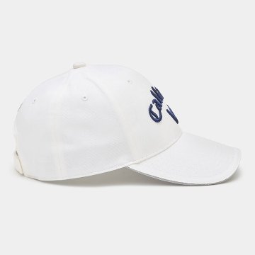 ３営業日出荷！名入れ刺繍 ゴルフキャップ(キャロウェイ Callaway/C25990101/ホワイト)選べる定型文字＋お名前１行　還暦・ホールインワン　名前入り　帽子　オウンネーム対応の画像