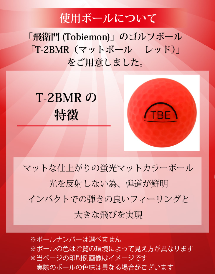 最短即日出荷！ 名入れゴルフボール 還暦デザイン ５球＋マーカーセット 赤ボール 化粧箱入り ギフトラッピング無料の画像