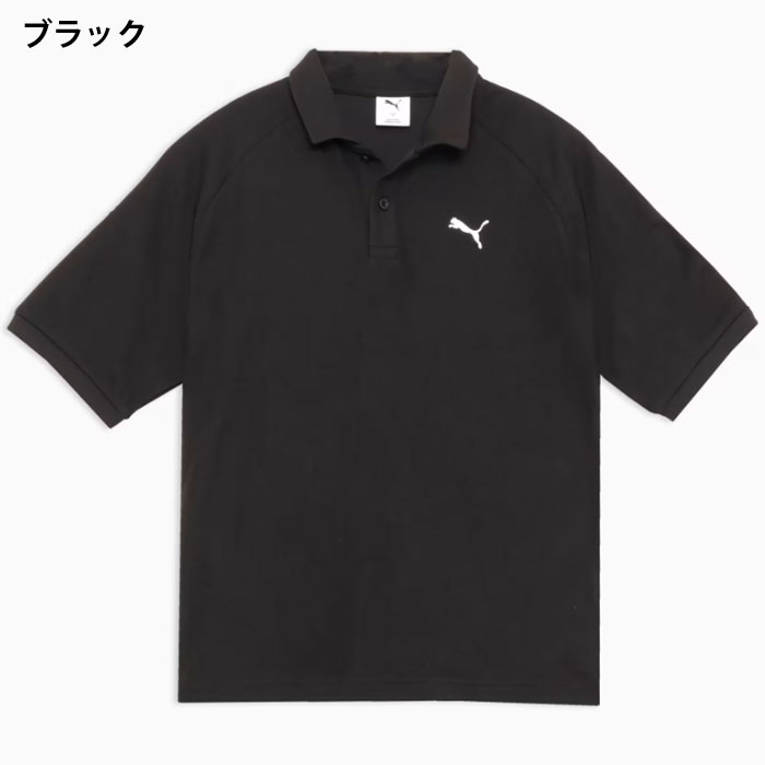 ３営業日出荷！名入れ刺繍メンズポロシャツ(PUMA/プーマ メンズ ESS MX 半袖 ポロシャツ 693418) 選べる定型文字＋お名前１行　名前入りゴルフウェア 半袖の画像