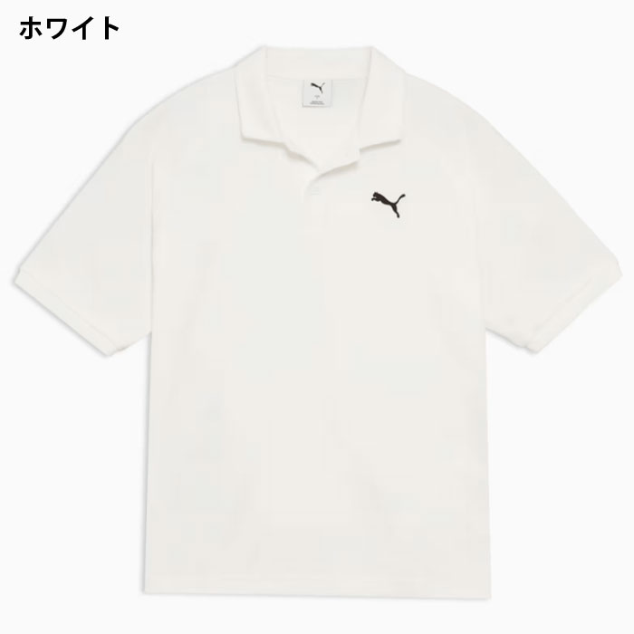 ３営業日出荷！名入れ刺繍メンズポロシャツ(PUMA/プーマ メンズ ESS MX 半袖 ポロシャツ 693418) 選べる定型文字＋お名前１行　名前入りゴルフウェア 半袖の画像
