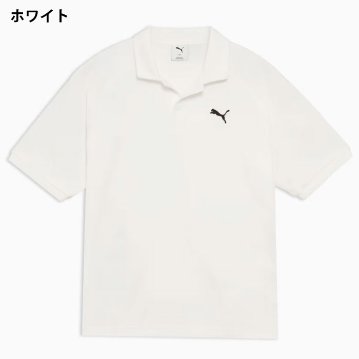 ３営業日出荷！名入れ刺繍メンズポロシャツ(PUMA/プーマ メンズ ESS MX 半袖 ポロシャツ 693418) 選べる定型文字＋お名前１行　名前入りゴルフウェア 半袖の画像