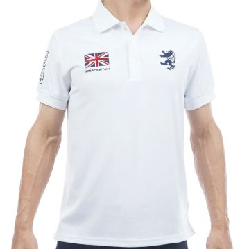 ３営業日出荷！名入れ刺繍メンズポロシャツ(ADMIRAL GOLF/アドミラルゴルフ ADMA614) 選べる定型文字＋お名前１行　名前入りゴルフウェア 半袖の画像