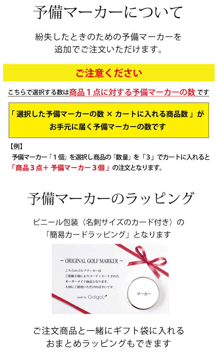 最短即日出荷！ 誕生日お祝い 名入れゴルフマーカー ・台座セット ギフトラッピング無料 メール便送料無料の画像