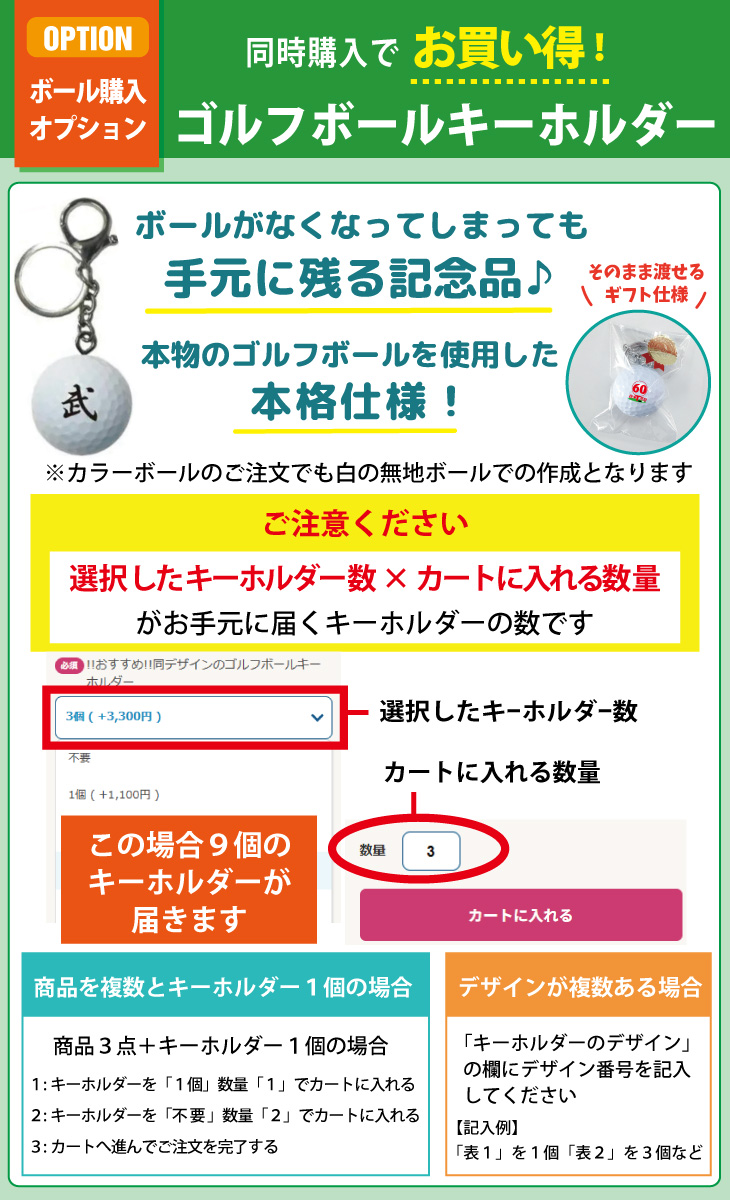 最短即日出荷! 名入れ ゴルフボール２球（メーカーが選べます）・デザインマーカーセットの画像