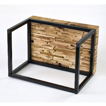 端材ウッドピースのパーケットテーブル（3サイズ）画像