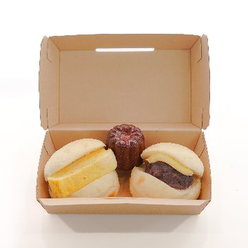 おむすびぱんスィーツBOX（だし巻き卵、あんバター、カヌレ）の画像