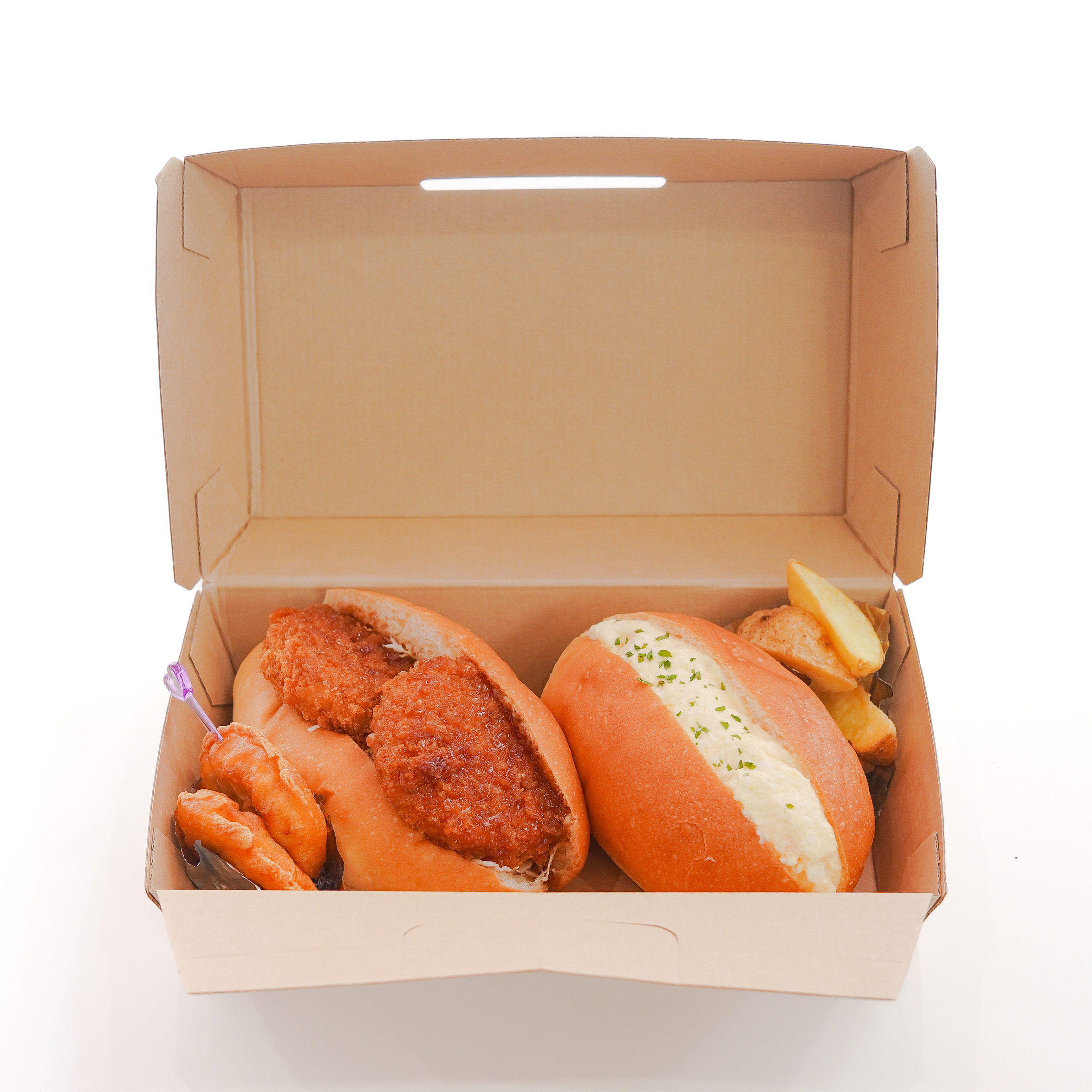 コッペBOX（タマゴ、コロッケ）の画像