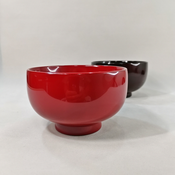 会津漆器　3.8布袋　夫婦椀（漆・手塗）の画像