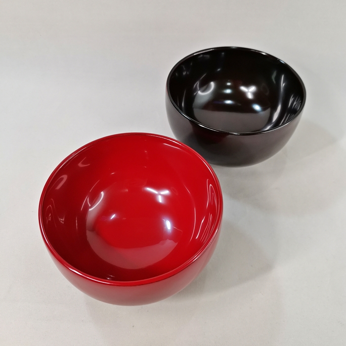 会津漆器　3.8布袋　夫婦椀（漆・手塗）の画像