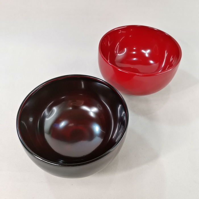 会津漆器　3.8布袋　夫婦椀（漆・手塗）の画像